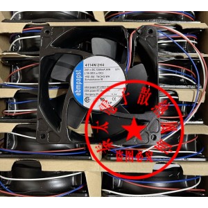 Ebmpapst 4118N/2H4 48V 580mA 28W 3wires Cooling Fan - New 
